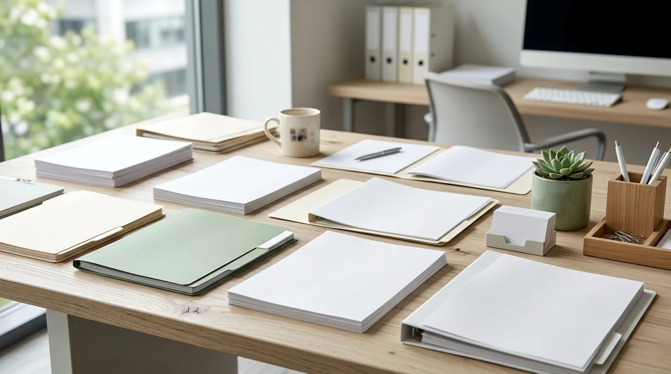 Dokumenty ubezpieczeniowe na biurku, szerokość 1200px